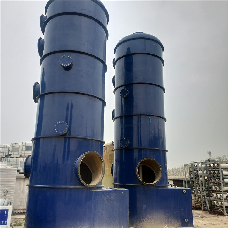 现货供应二手2米乘13米玻璃钢喷淋塔 直径3米乘8米玻璃钢喷淋塔