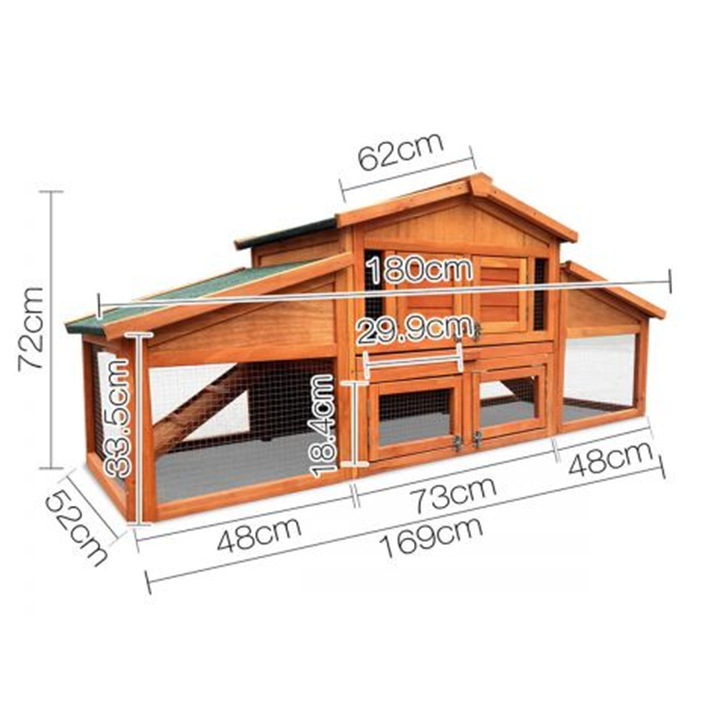养母鸡鸡笼带锁托盘防水木制鸡舍