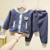 Autumn and winter new pattern children Plush suit Korean Edition fashion men and women knitting Cardigan coat baby keep warm Home Furnishings Autumn and winter new pattern children Plush suit Korean Edition fashion men and women knitting Cardigan coat baby keep warm Home Furnishings