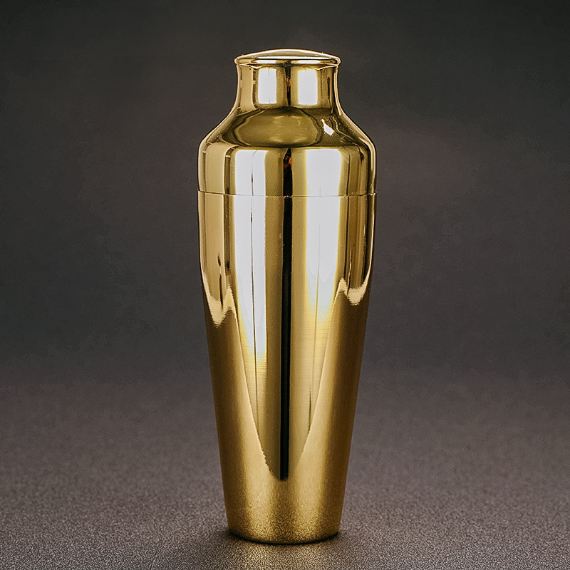 不锈钢两节调酒器 法式二段摇酒壶 雪克壶鸡尾酒调酒工具酒吧用品