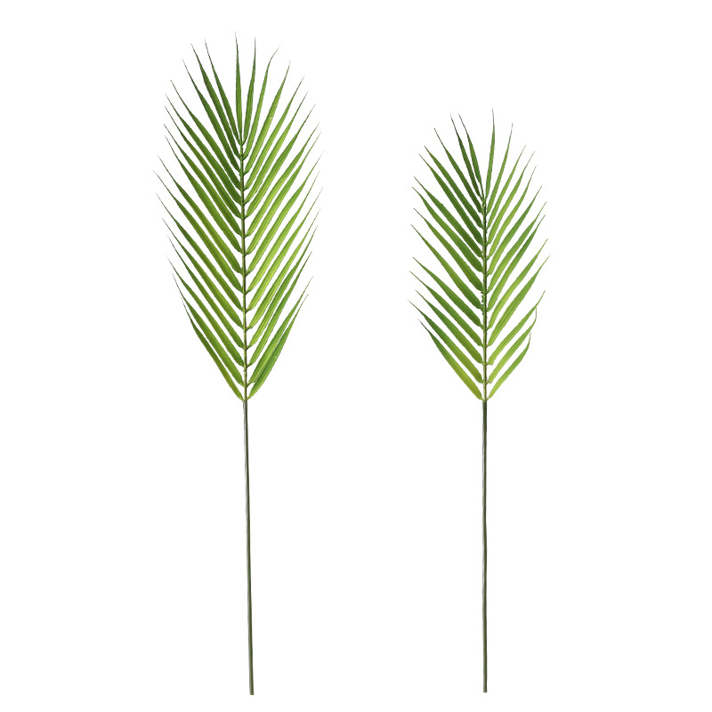 Nordic Style Single Plastic Simulation Plant Areca Palm Leaves Sago Cycas Coconut Leaves Wall Decorative Plant Palm Leaf