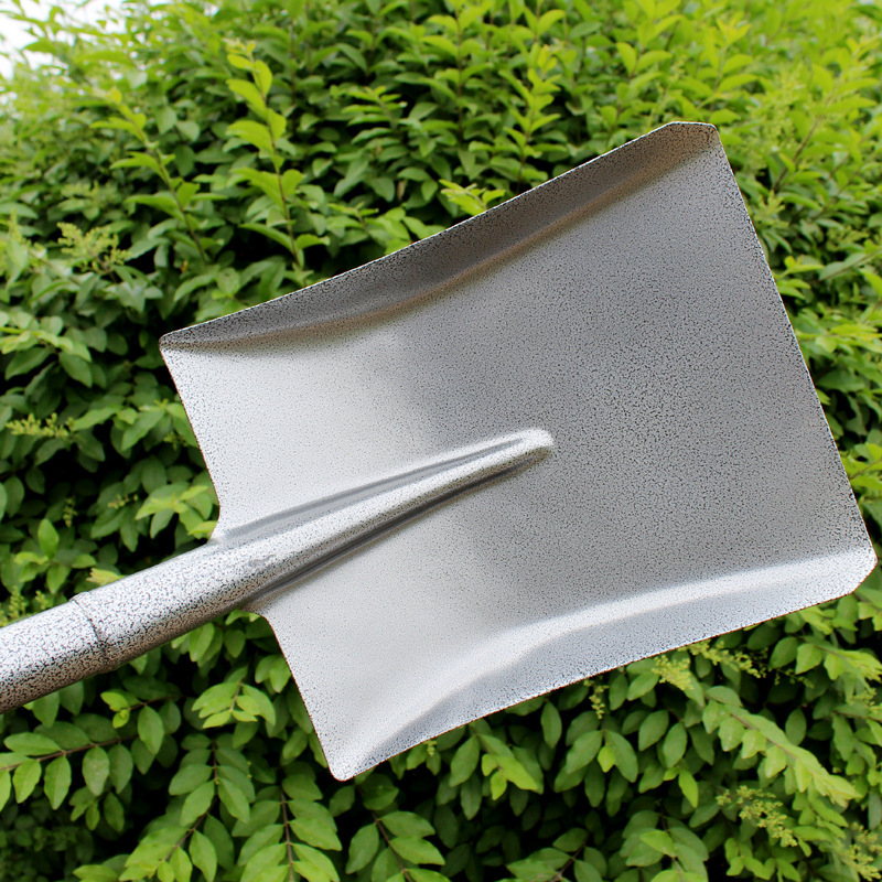 园林农用黑色消防铲全钢100cm 三角柄消防铲园林铁锹塑黑铁锹钢锹