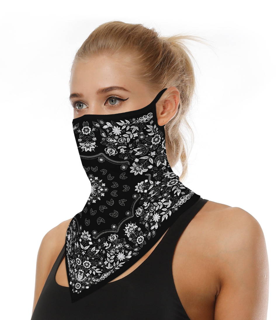 面罩亚马逊ebay骑行挂耳式三角巾头巾围脖蒙面户外运动迷彩国旗