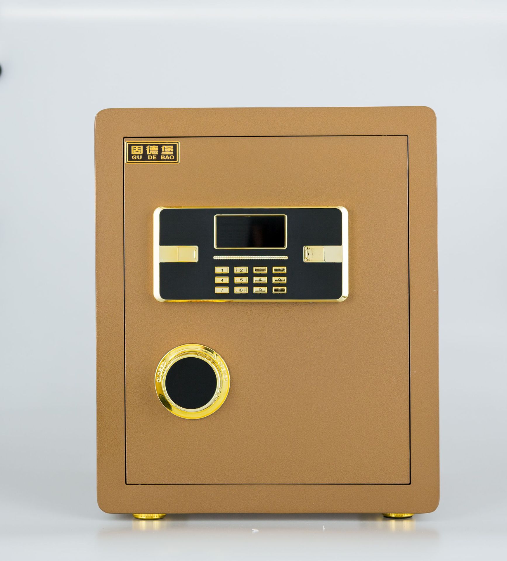 固德堡保险柜家用办公保险箱指纹密码防盗全钢小型酒店保管箱厂家