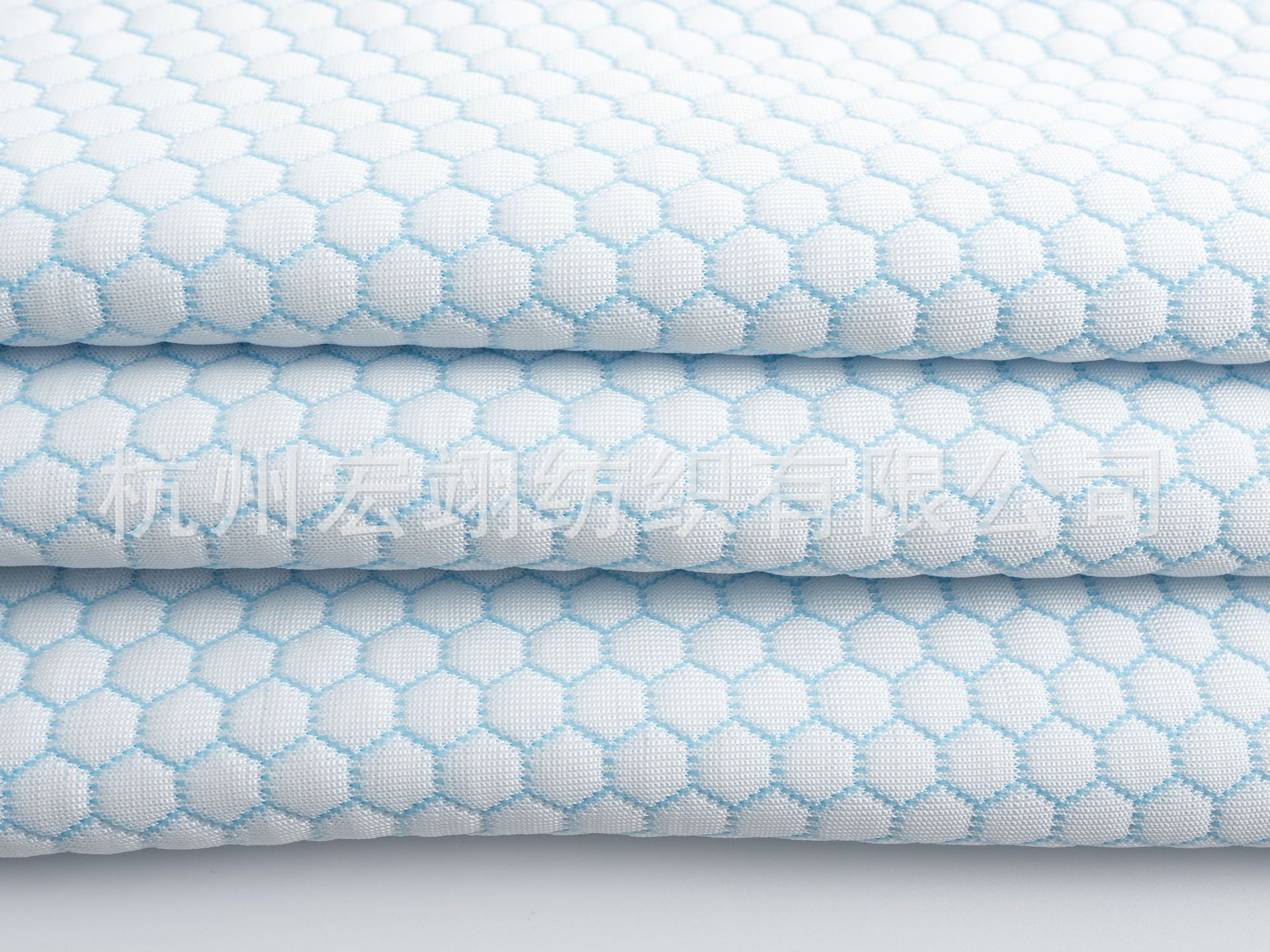 冰丝面料针织布空气层提花布家纺面料乳胶床垫记忆枕头床笠