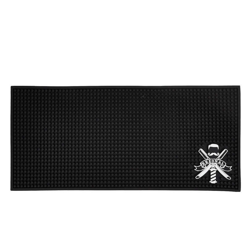 Non-Slip Mat Barber Supplies Scissors Comb Finishing Desktop Placement Mat Personality Skull Trim Non-Slip Mat