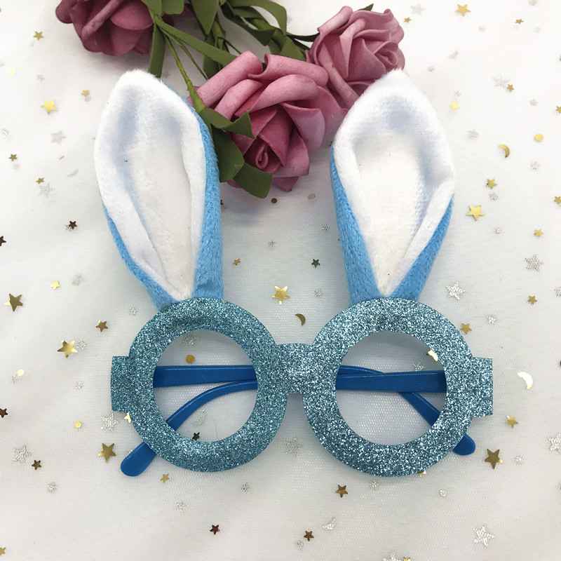 New Children's Rabbit Ears Glasses Festival Party Gathering Dress up Accessories Sweet Cute Decoration Birthday Toys