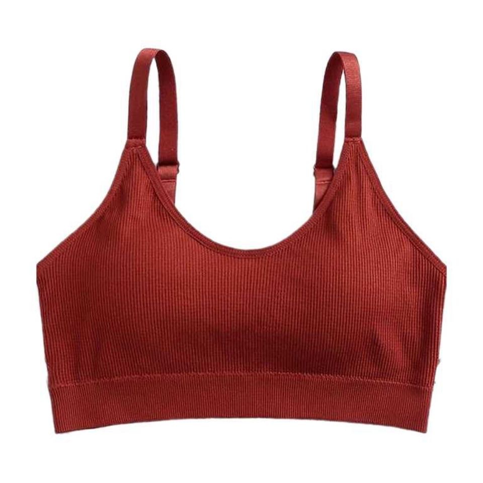 Japanese Bear Rib Wrapped Chest Tube Top Back Shaping Safety Adjustable Shoulder Strap Vest Underwear Sports Bra for Women