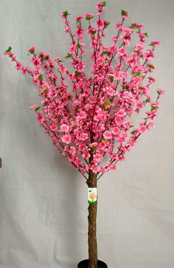 批发仿真桃树造型装饰假树许愿树桃树大型室内婚庆商场桃花树