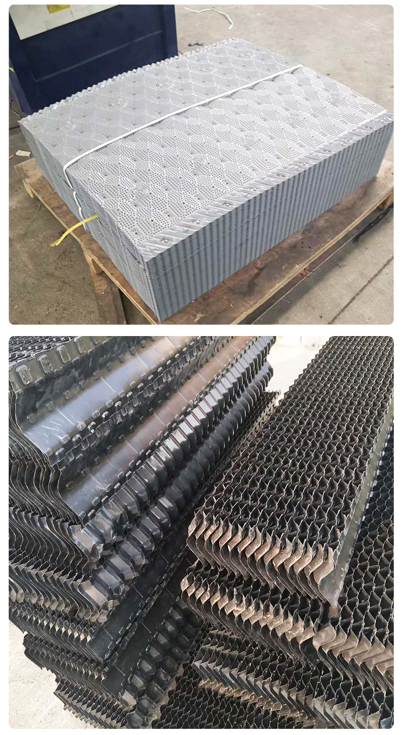 圆形逆流pvc冷却塔填料s波填料悬挂填料收水器pp凉水塔消雾填料
