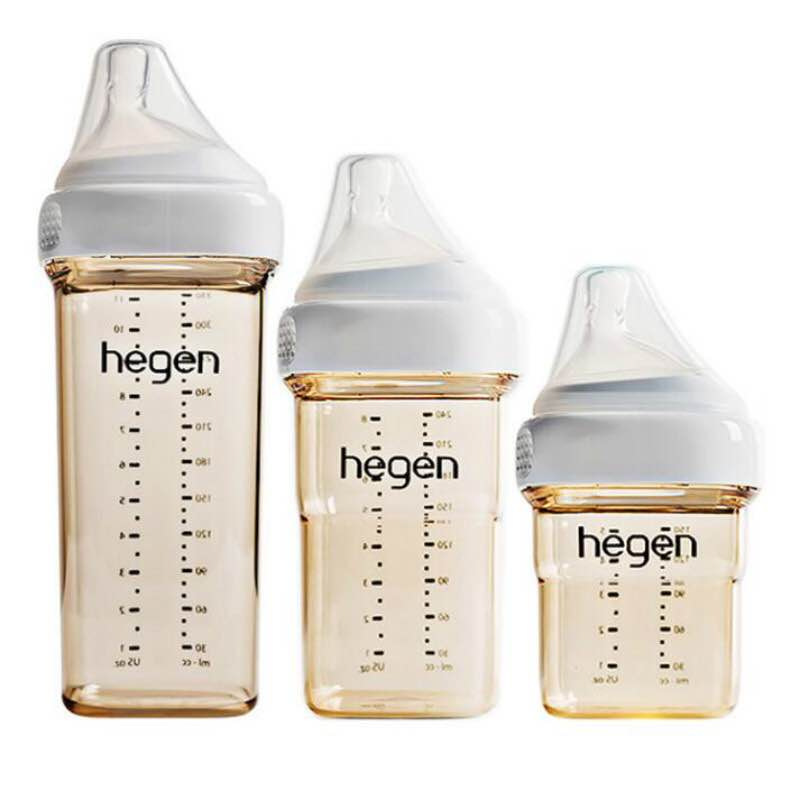 新加坡赫根hegen奶瓶原装正品ppsu防摔婴儿宝宝礼盒装储物盖奶嘴