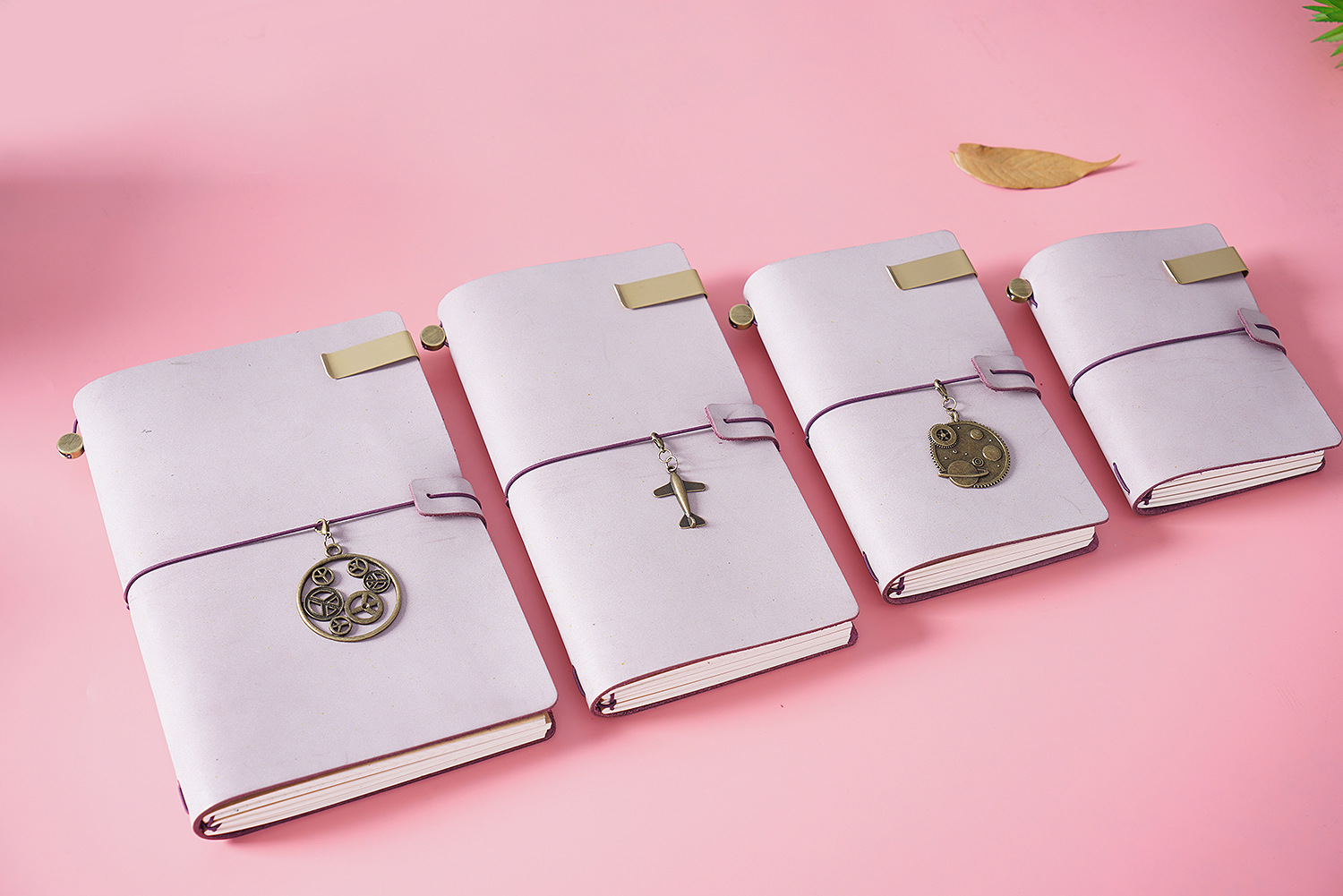 白雾蜡皮tn手帐本复古真皮记事本手工植鞣牛皮笔记本活页手账本子