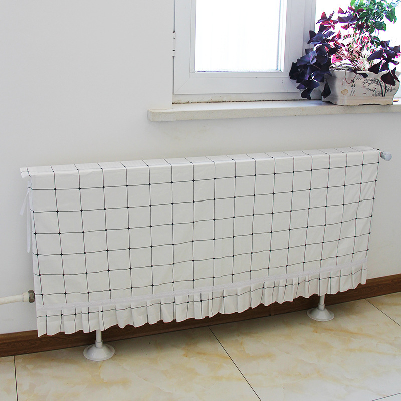 暖气罩家用装饰布艺防尘罩老式暖气片遮挡简约全包欧式暖气片罩套
