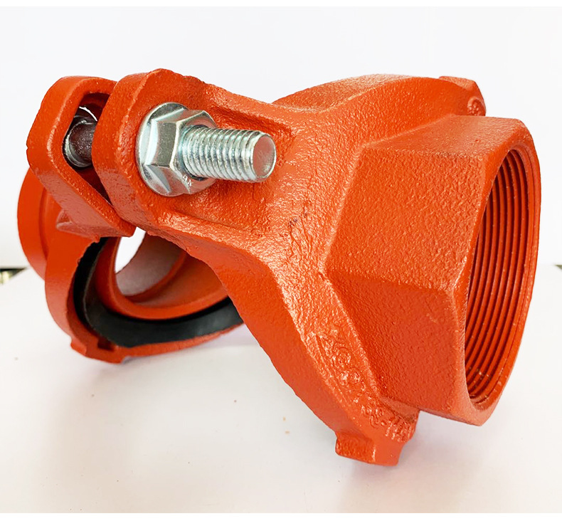 沟槽机械四通沟槽管件卡箍消防管道配件消防配件沟槽管厂家批发