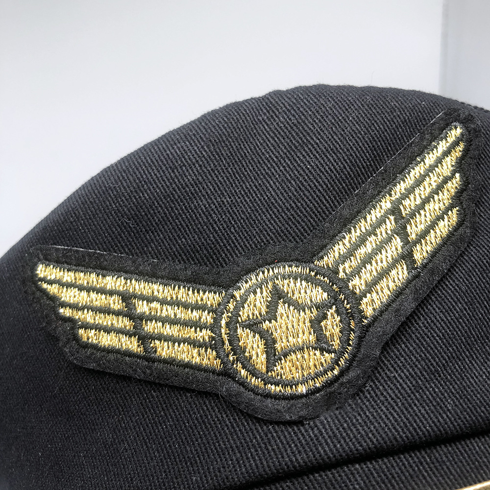 全棉空军帽定制男士成人航天大盖帽海陆空机长空少飞行员帽定制