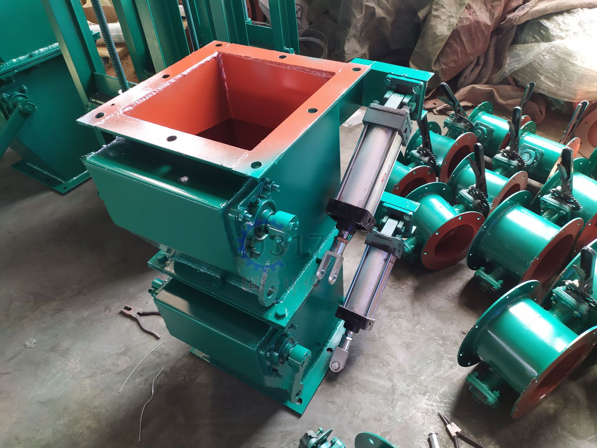 气动双层翻板卸灰阀 300x300单层锁风翻板阀重锤翻板阀卸灰翻板阀