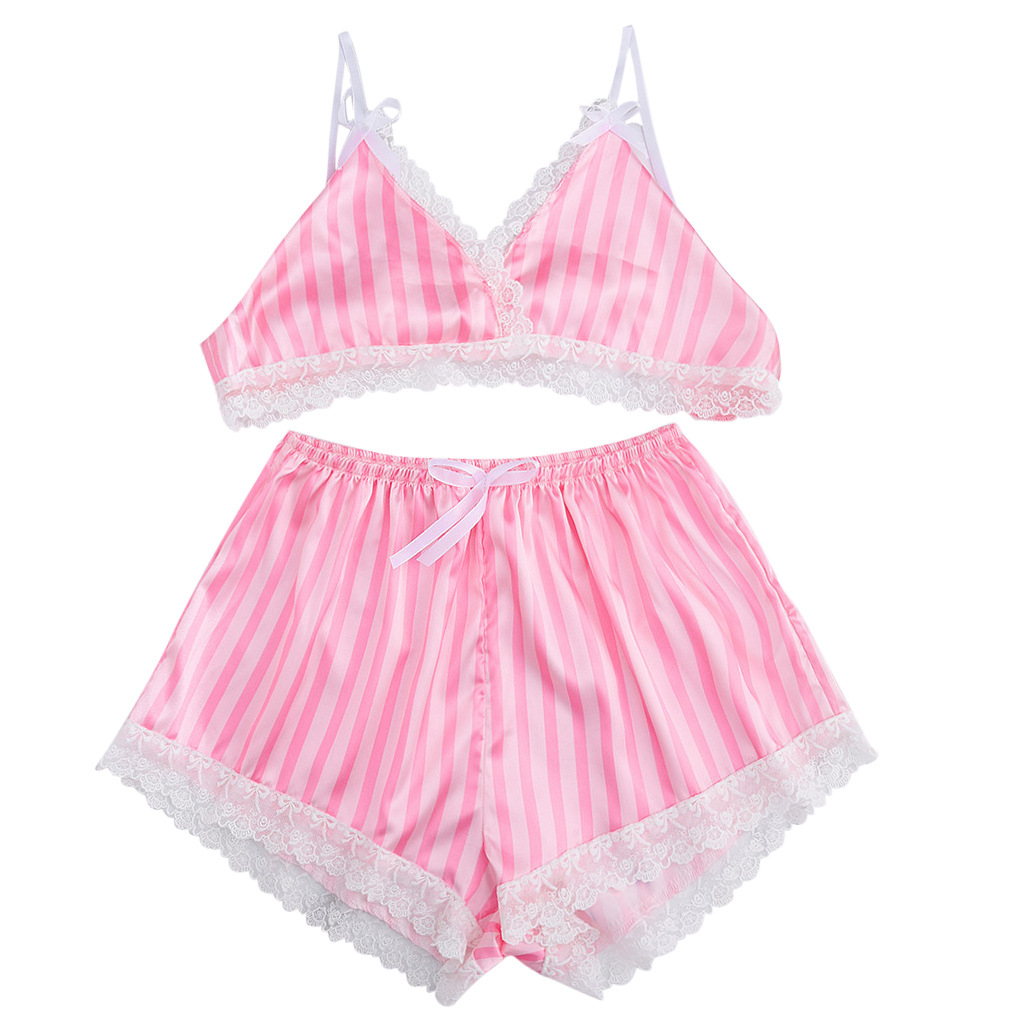 条纹情趣内衣爆款高端性感制服诱惑女佣套装女士夏季两件套冰睡衣