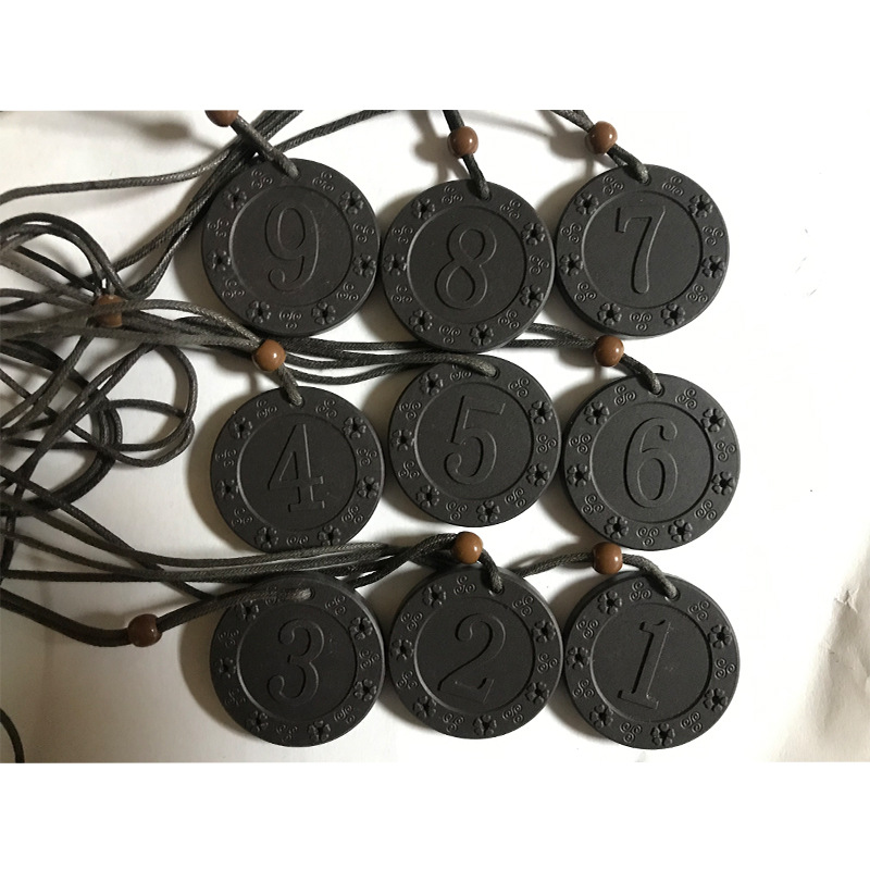 数字能量牌quantum pendant罗马数字吊坠潮牌火山石负离子数字牌