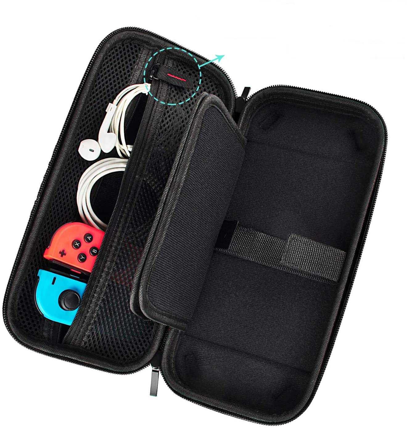 适用任天堂收纳盒niintendoswitcholed收纳盒拉链游戏机保护盒