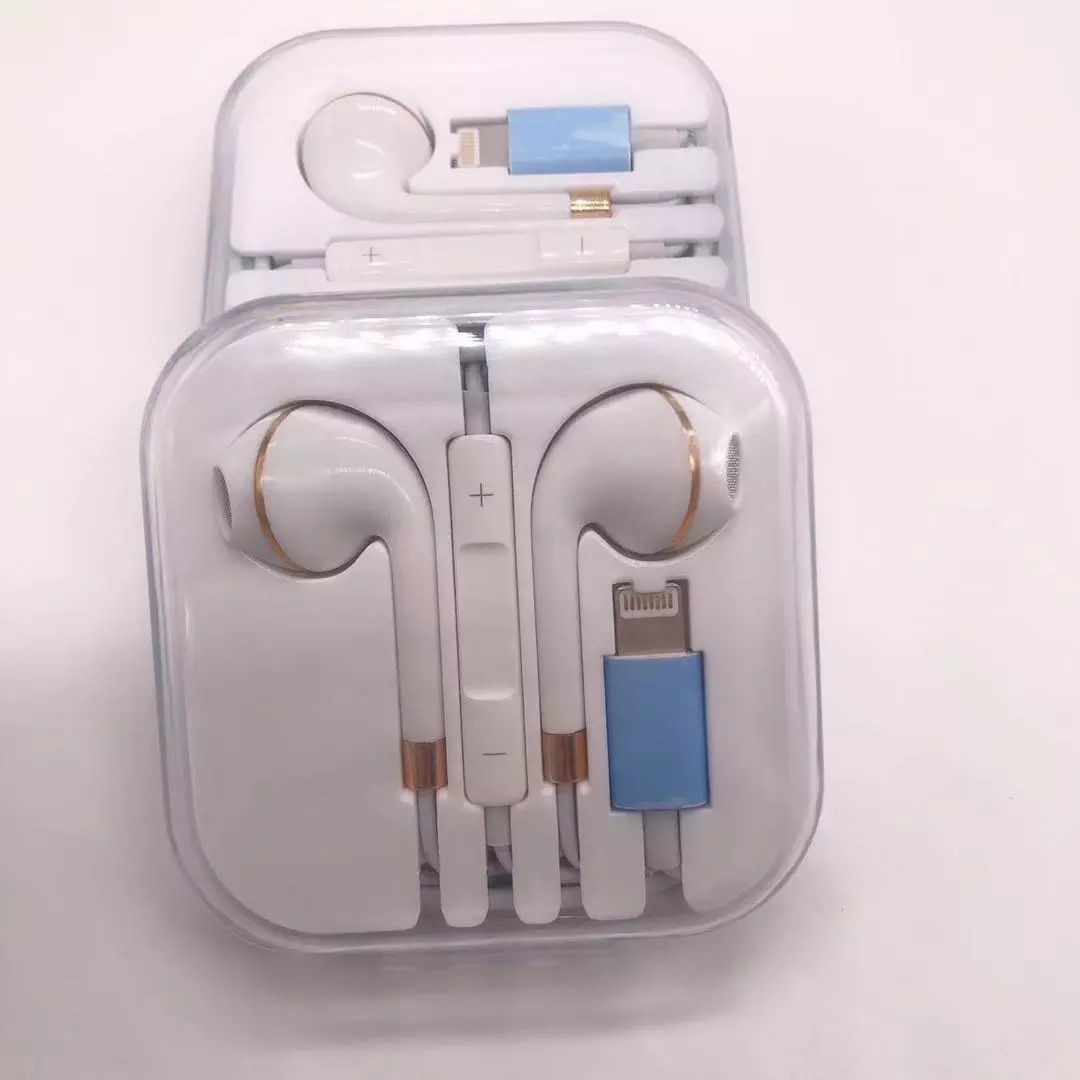 现货金边弹窗lightning耳机4色可选蓝牙耳机适用于ip6/8/xs批发