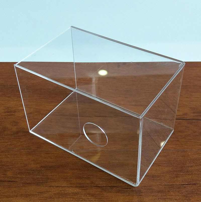 厂家定制透明罩亚克力五面罩一体式防尘模型有机玻璃展示盒保护罩