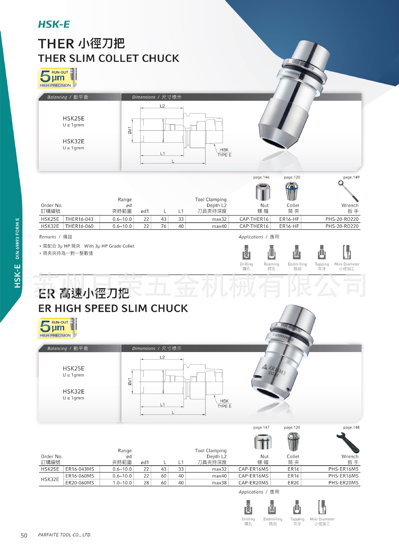 台湾普慧小直径刀柄hsk25e-ther16-43,正品保障,规格价格拍前询