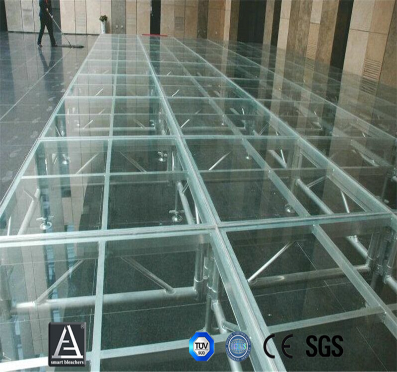 高档t台秀透明玻璃舞台 国际铝合金婚庆道具移动设备舞台