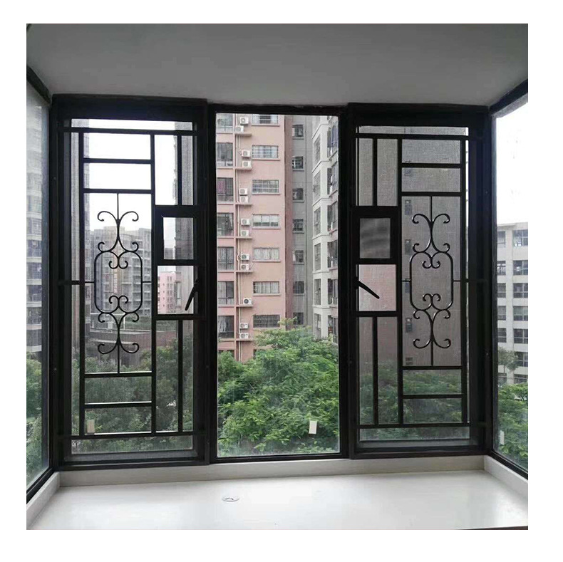 定制一体铝窗花隔断镂空铝板平开窗玄关雕花铝板装饰铝合金窗花