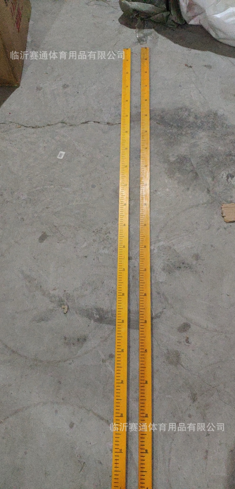 木尺 跳高测量尺实木跳高尺跳远木尺2米丈量尺田径器材场地丈量尺