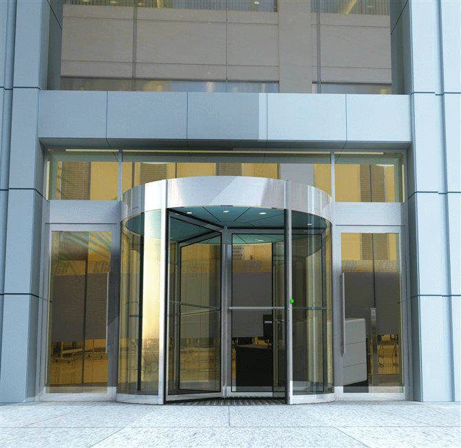 厂家供应酒店 弧形感应门 豪华旋转门玻璃自动感应门营销中心大门
