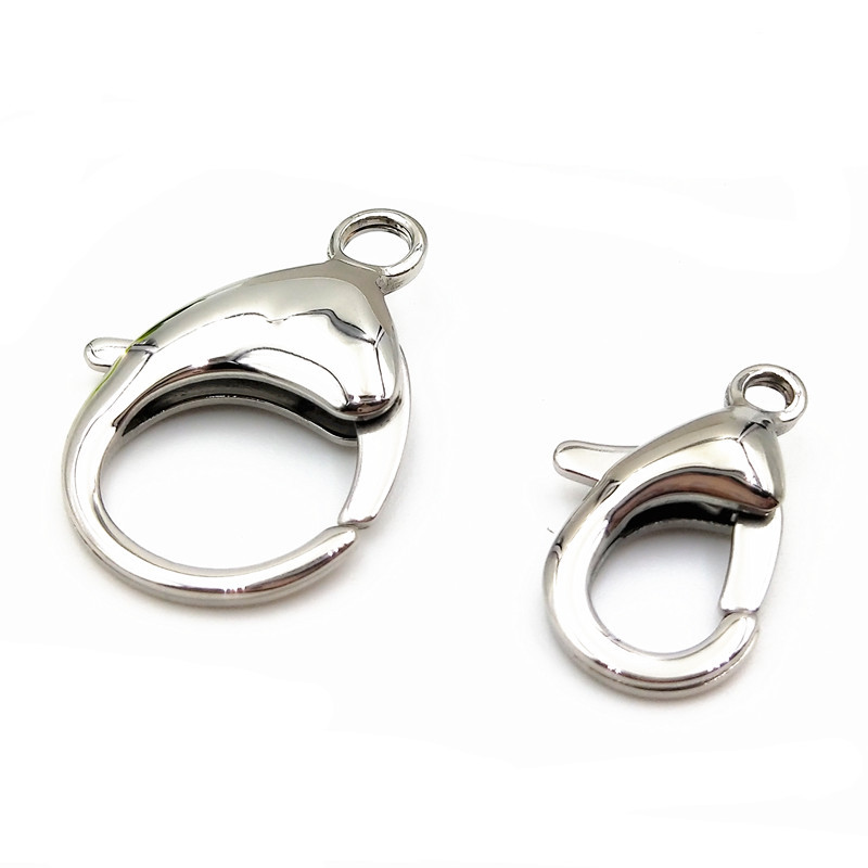 工厂直销不锈钢龙虾扣 钛钢首饰扣超大号龙虾扣 水滴扣金色