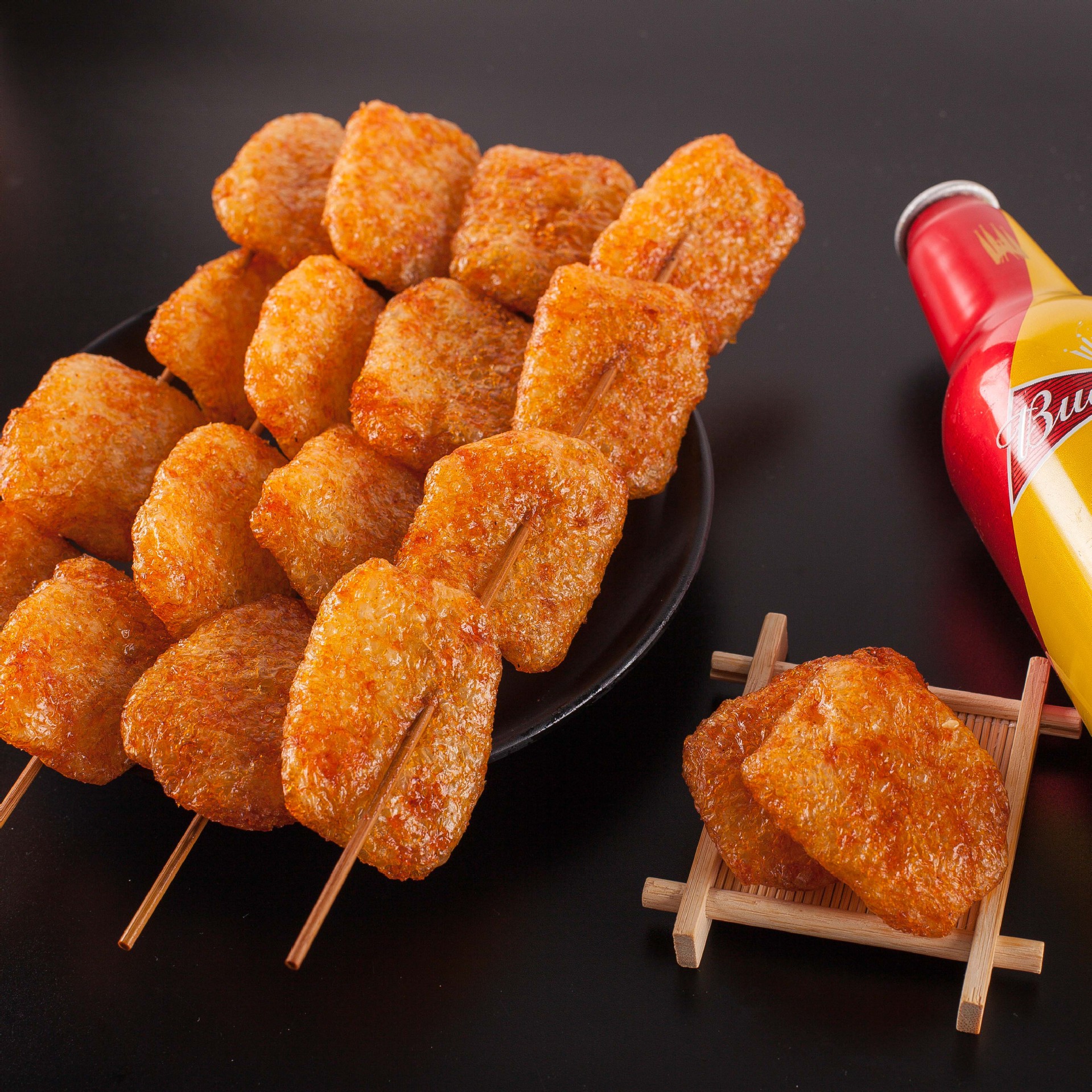 金喜旺辣肉串300克啤酒烤鸭串辣条面筋豆制品香麻辣素食8090后怀