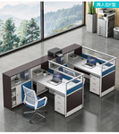 办公家具 厂家员工财务桌2/4/6人位办公桌办公位职员办公桌椅供应
