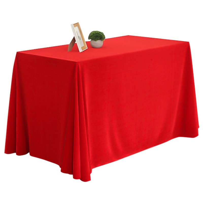 酒店大圆桌布餐厅饭店桌布 餐桌布艺家用圆形加厚红圆桌布供应-报价