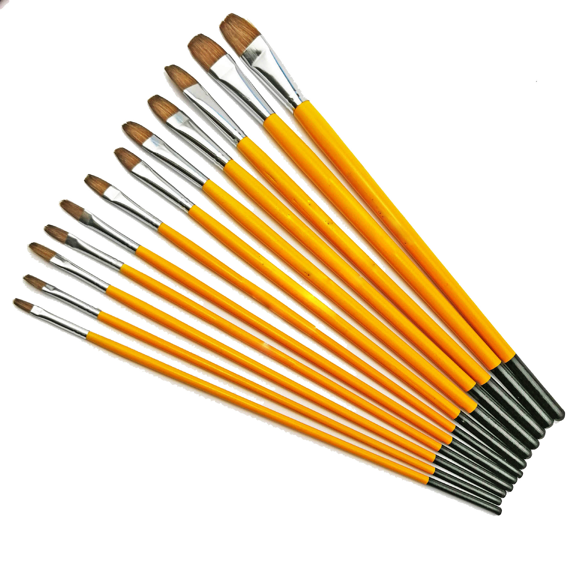 油画笔狼毫水粉笔长杆丙烯笔成人儿童美术涂鸦绘画套装厂家直销