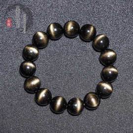 双眼黑曜石黑曜石手链