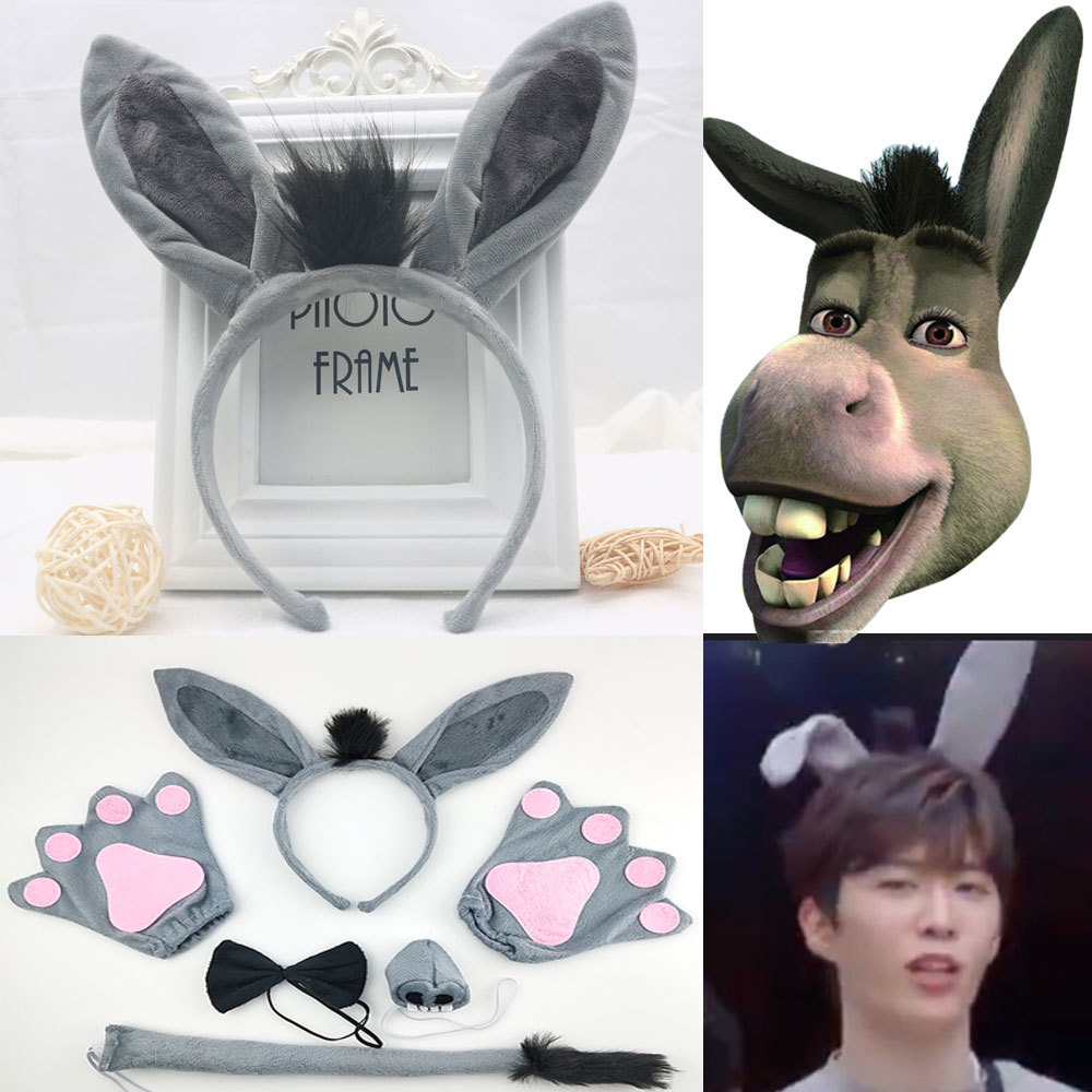 万圣节头饰小毛驴头箍跨境货源舞会派对角色扮演范丞丞同款发箍