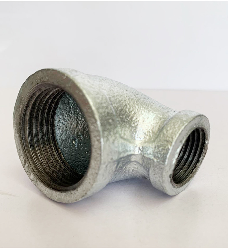 批发玛钢变径弯头厂家批发热镀锌变径玛钢弯头消防工程配件弯头