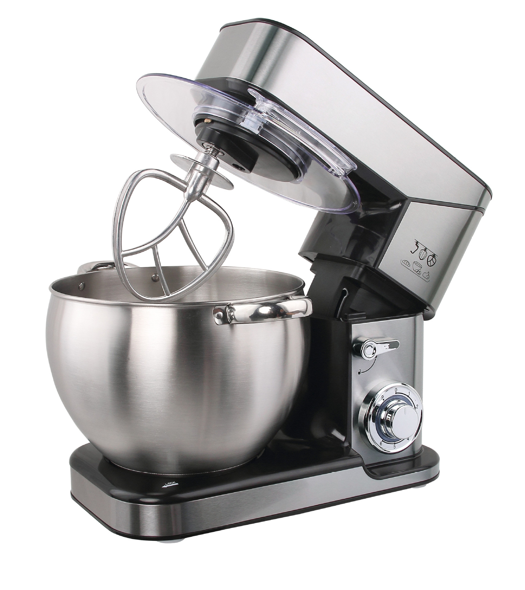 10l大容量外贸款多功能厨师机家用智能搅拌机商用6挡调速和面机