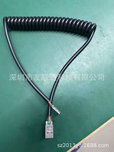 定制弹簧线USB AM对type-c 5A打电流数据线1.5米