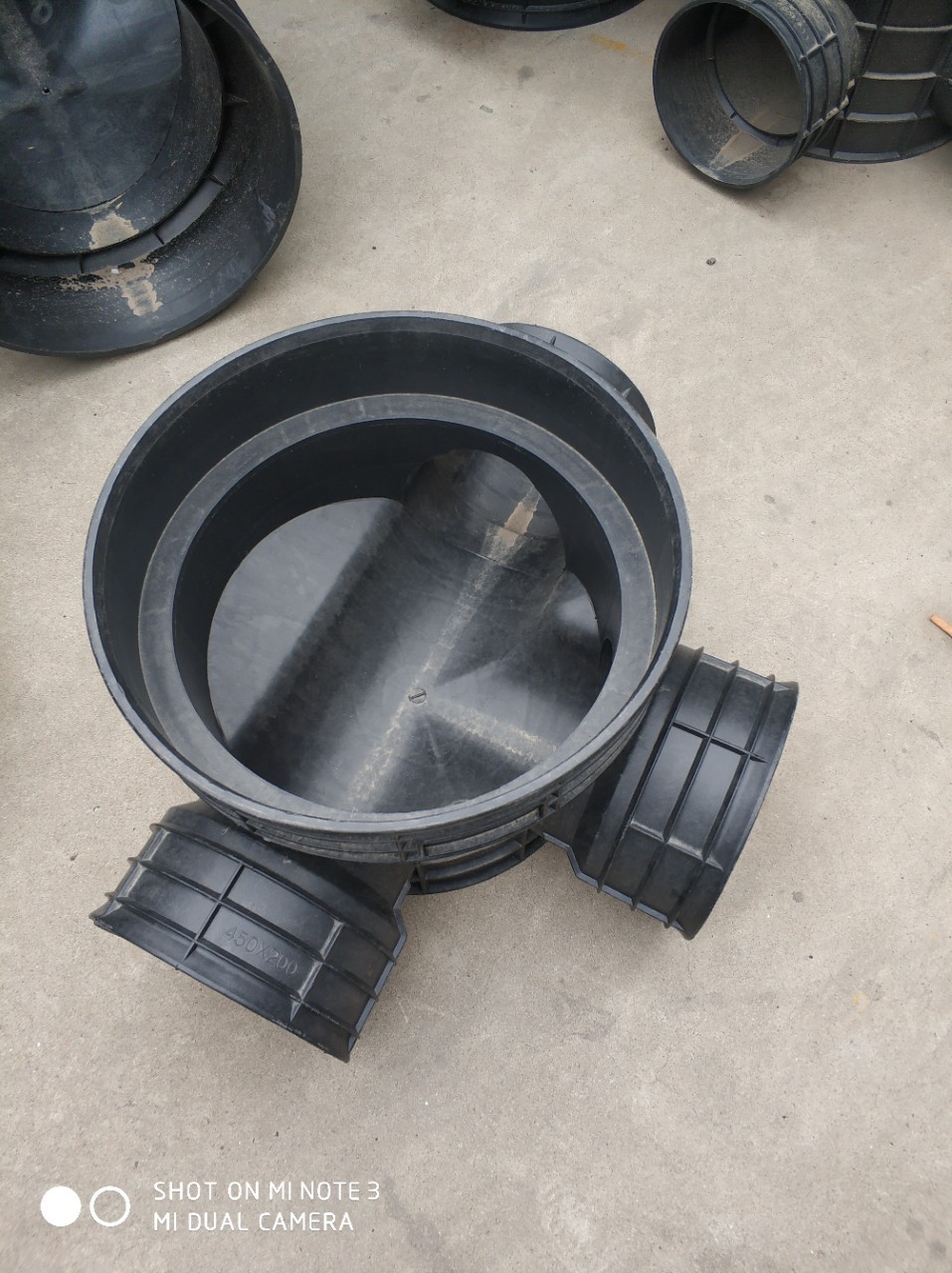 hdpe排污管 厂家供应排污检查井流槽塑料检查井连接头排水转接口