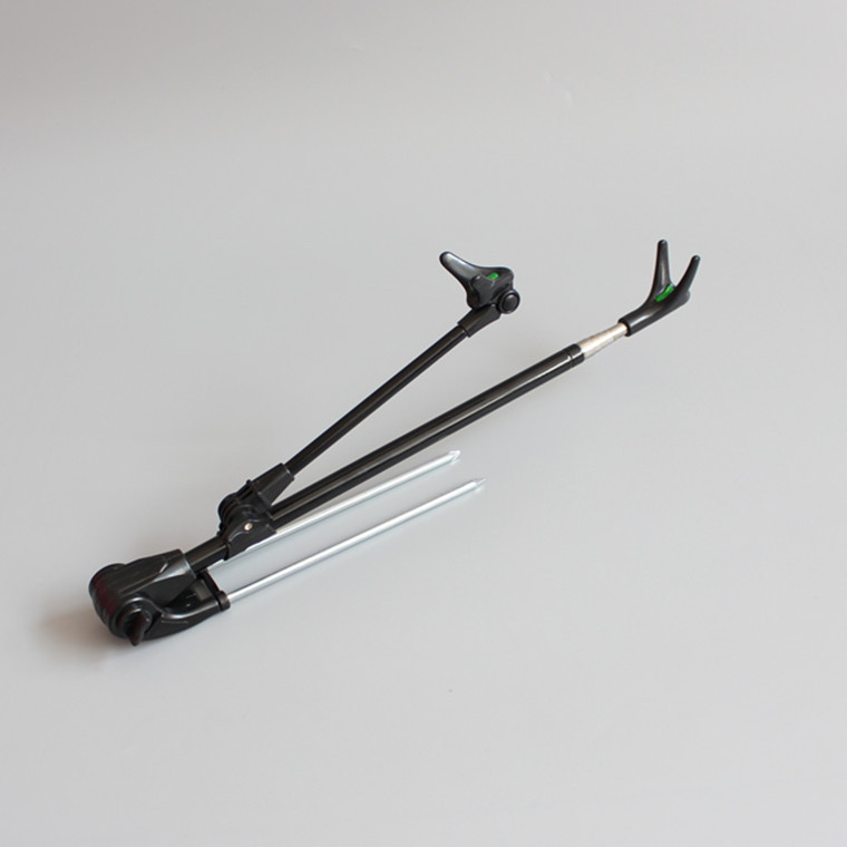 新款黑金钢炮台支架 钓鱼竿架杆 可拆卸地插两用钓箱钓椅支架炮台