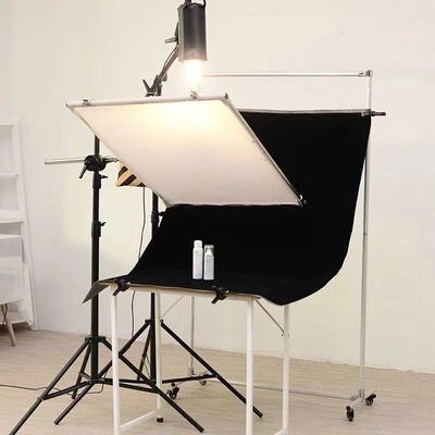 纯黑色背景布植绒吸光布摄影棚灯箱加厚网红黑色摆拍抠像拍照道具