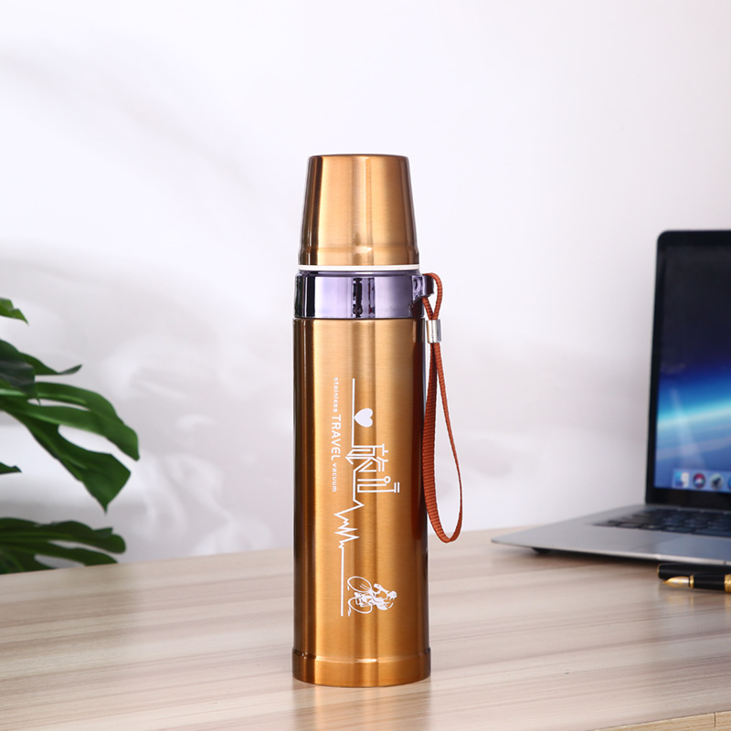 Customized Stainless Steel Straight Body Bottle Business Sales Vacuum Cup Bullet Portable Sling Water Cup Car Tea Cup