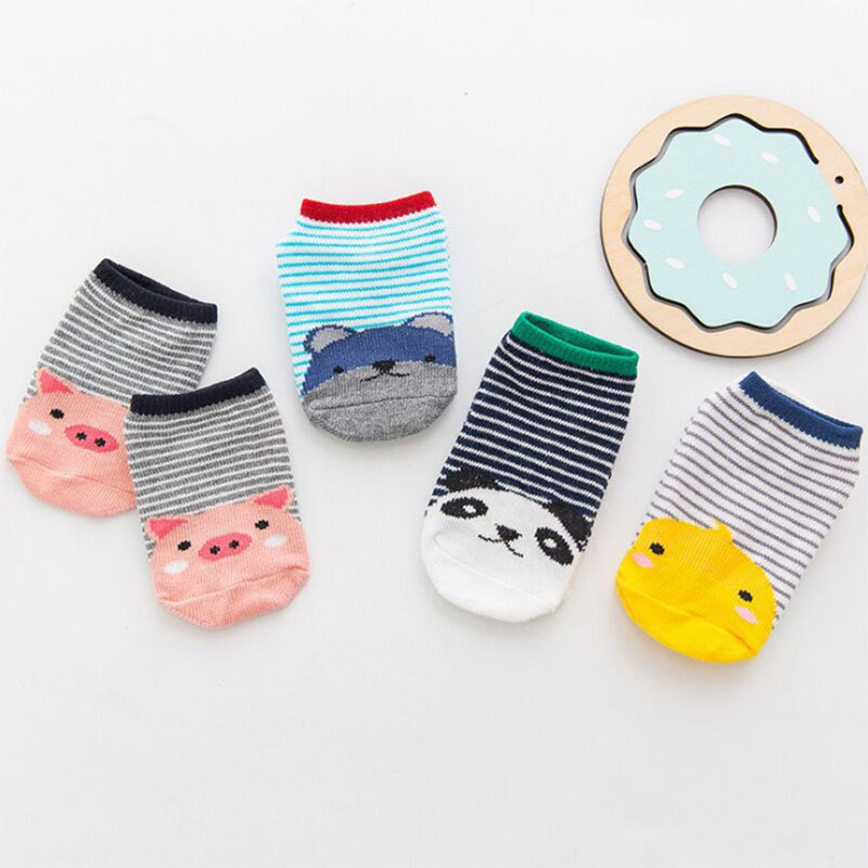 Baby Cotton Non-Slip Toddler Socks Cute Socks Boat Socks Spring and Autumn Female Male Room Socks Baby Clothes Kid's Socks Wholesale