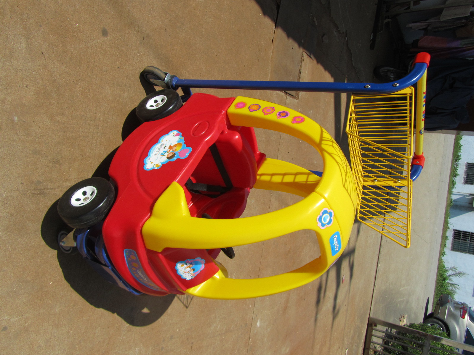 苏州凌晔k10超市儿童购物车商场宝宝手推车机场卡通车双人童趣车