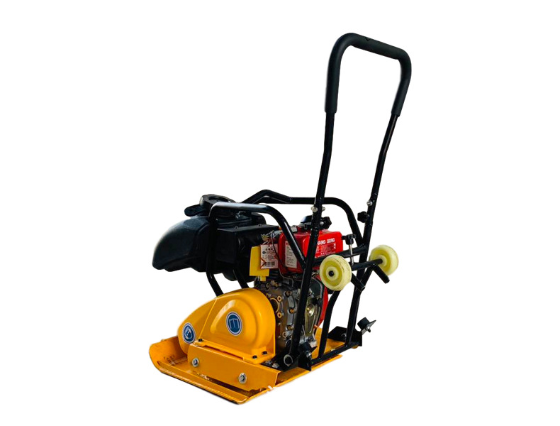 振动手扶式平板夯地基地坪夯实机 沥青路面打夯压实机 柴油平板夯
