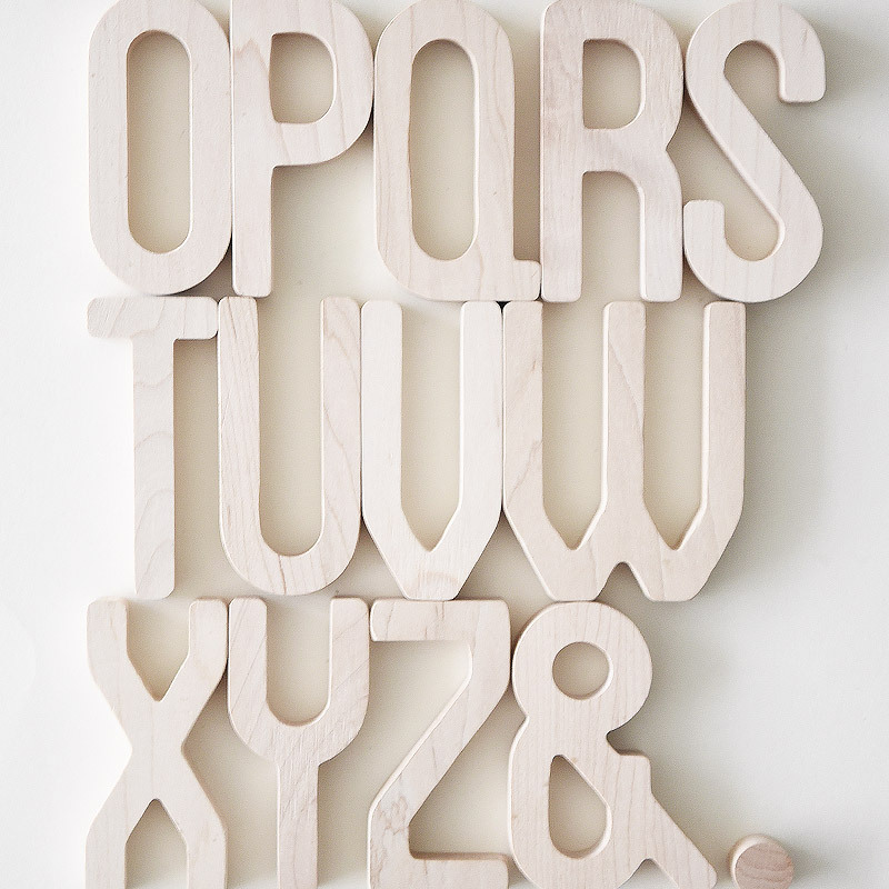 北欧ins风格枫木o-z&点趣味原木英文字母diy摄影道具桌面摆件门饰