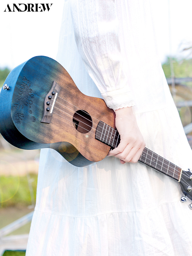 安德鲁23寸尤克里里diy一件代发四弦小吉他初学者乐器工厂批发