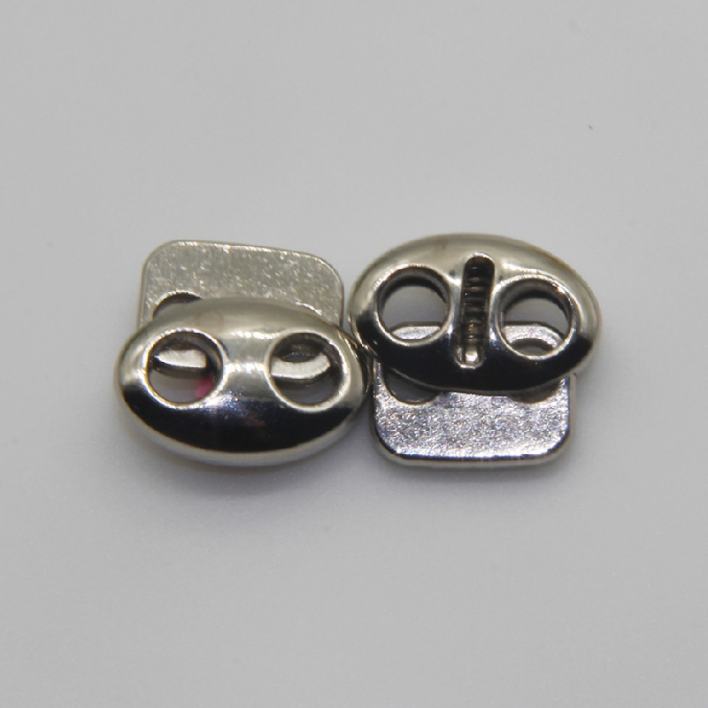 现货批发 圆形地雷扣 单孔双孔弹簧扣 金属卡扣 圆柱绳扣合金吊钟